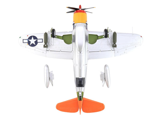 Republic P-47D Thunderbolt Aircraft "Tarheel Hal Lt. 'Ike' David 66 FS 358 FG" (1945) United States Army Air Forces "Air Power Series" 1/48 Diecast Model by Hobby Master Hobby Master