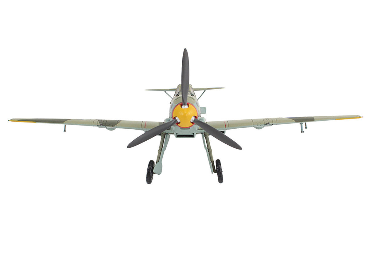 Messerschmitt Bf 109E-3 Fighter Aircraft "White 2 Jan Reznak 13.(slow)/JG 52 Kraznodar USSR" (1943) German Luftwaffe "Air Power Series" 1/48 Diecast Model by Hobby Master Hobby Master