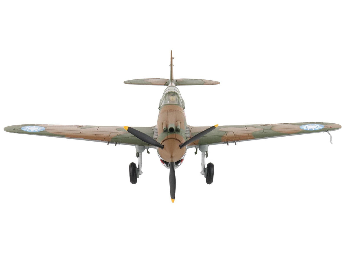 Curtiss P-40B Hawk 81-A2 Fighter-Bomber Aircraft "No.77 Robert Smith 3rd Pursuit Squadron" (1941) American Volunteer Group in China "Air Power Series" 1/48 Diecast Model by Hobby Master Hobby Master