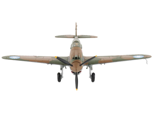 Curtiss P-40B Hawk 81-A2 Fighter-Bomber Aircraft "No.77 Robert Smith 3rd Pursuit Squadron" (1941) American Volunteer Group in China "Air Power Series" 1/48 Diecast Model by Hobby Master Hobby Master