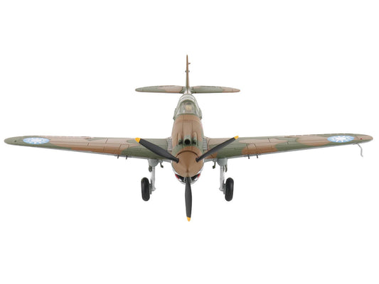 Curtiss P-40B Hawk 81-A2 Fighter-Bomber Aircraft "No.77 Robert Smith 3rd Pursuit Squadron" (1941) American Volunteer Group in China "Air Power Series" 1/48 Diecast Model by Hobby Master-0