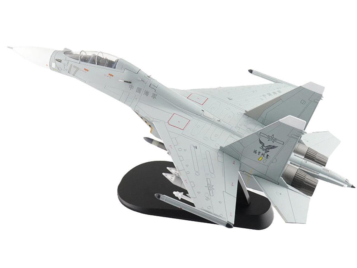 Sukhoi Su-30MK2 Flanker-G Fighter Aircraft "White 17 China" (2022) People's Liberation Army Naval Air Force (PLANAF) "Air Power Series" 1/72 Diecast Model by Hobby Master-3