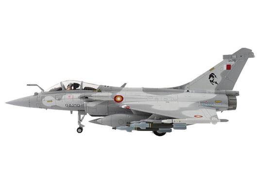 Dassault Rafale EQ Fighter Aircraft "QA210" (2019) Qatar Emiri Air Force "Air Power Series" 1/72 Diecast Model by Hobby Master-0