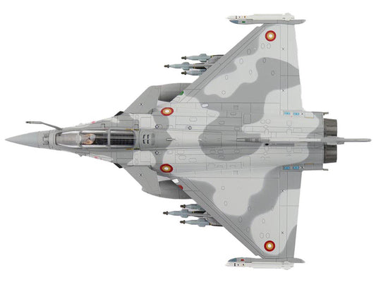 Dassault Rafale EQ Fighter Aircraft "QA210" (2019) Qatar Emiri Air Force "Air Power Series" 1/72 Diecast Model by Hobby Master-1