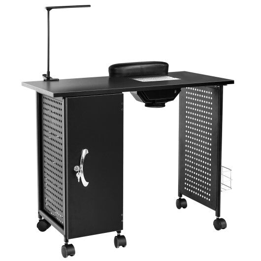 Deluxe Salon Steel Frame Manicure Table
