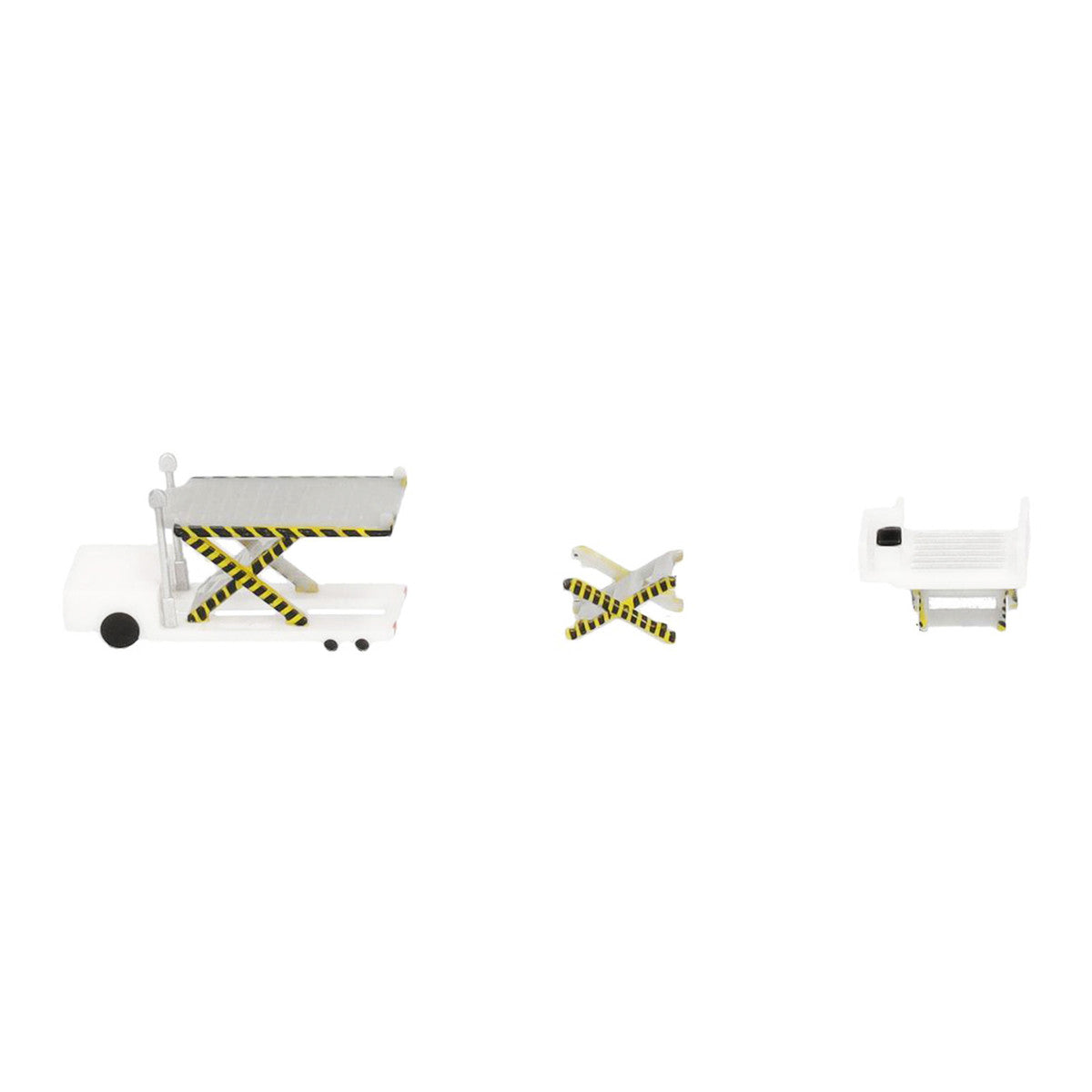 Container Loader 2 Vehicle Set White 1/500 Diecast Model by Herpa GeminiJets