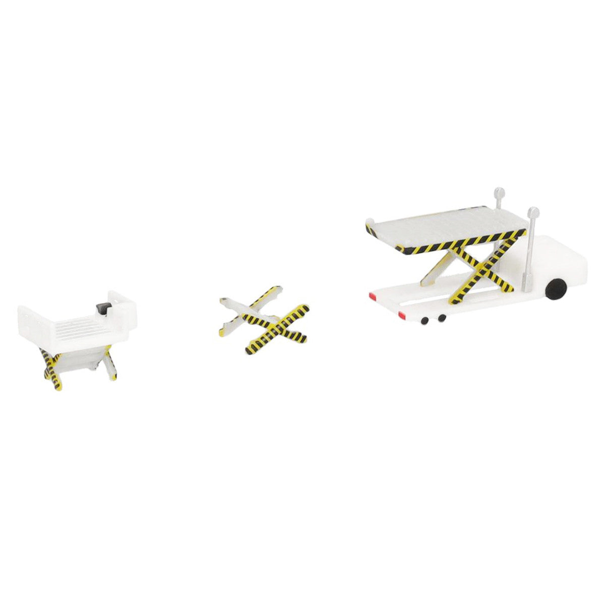 Container Loader 2 Vehicle Set White 1/500 Diecast Model by Herpa GeminiJets