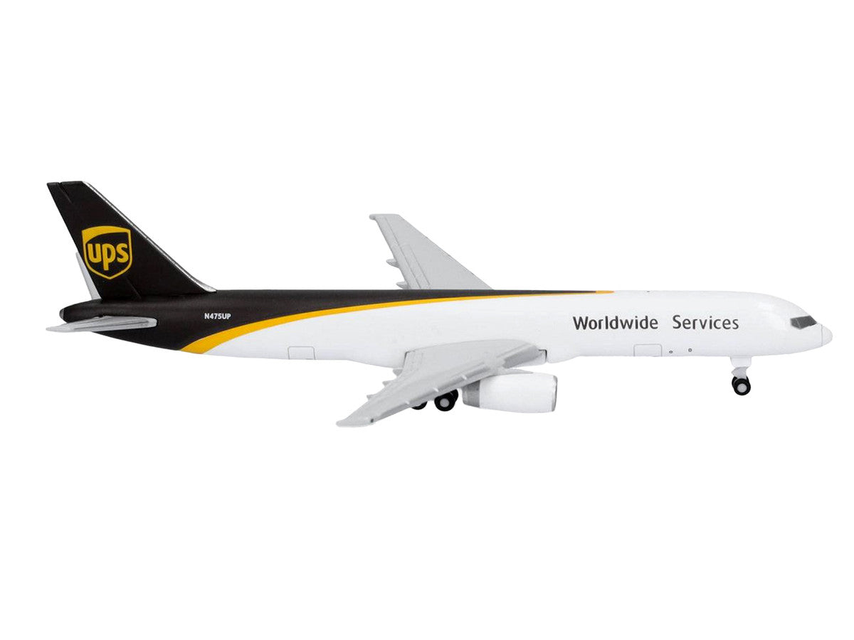 Boeing 757-200F Commercial Aircraft "UPS Worldwide Service" (N475UP) White with Brown Tail 1/500 Diecast Model Airplane by Herpa Herpa