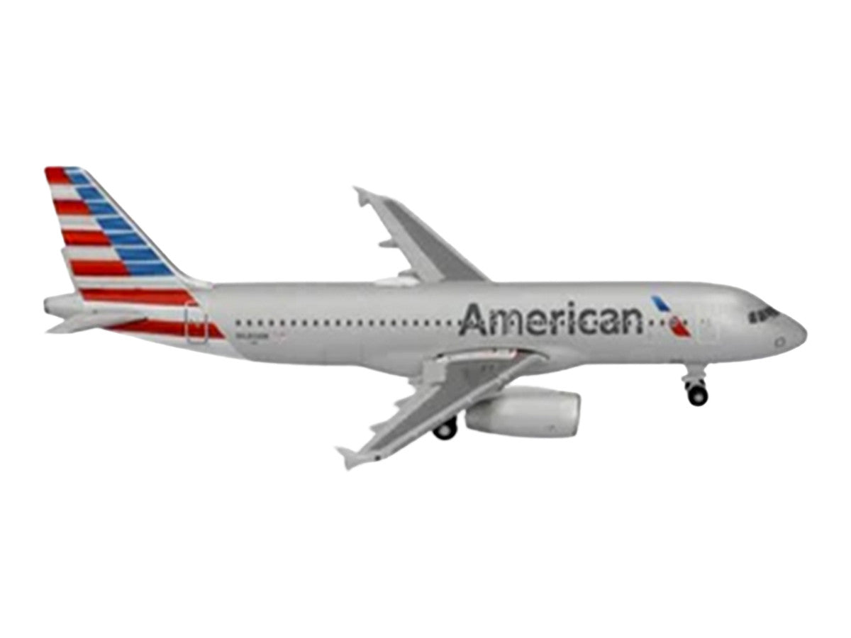 Airbus A320 Commercial Aircraft "American Airlines" (N680AW) Silver with Blue and Red Tail 1/500 Diecast Model Airplane by Herpa-2