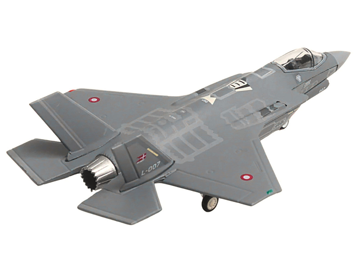 Lockheed Martin F-35A Lightning II Aircraft "Eskadrille 727 Skrydstrup Air Base" (L-007) Royal Danish Air Force 1/200 Diecast Model by Herpa Herpa