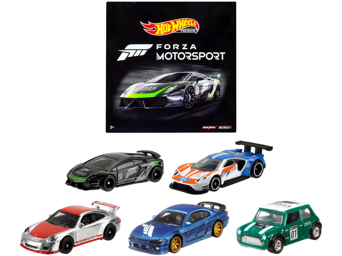 "Forza Motorsport" 5 piece Set Diecast Model Cars by Hot Wheels Hotwheels