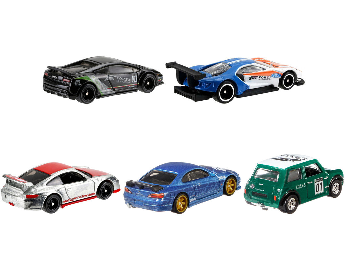 "Forza Motorsport" 5 piece Set Diecast Model Cars by Hot Wheels Hotwheels