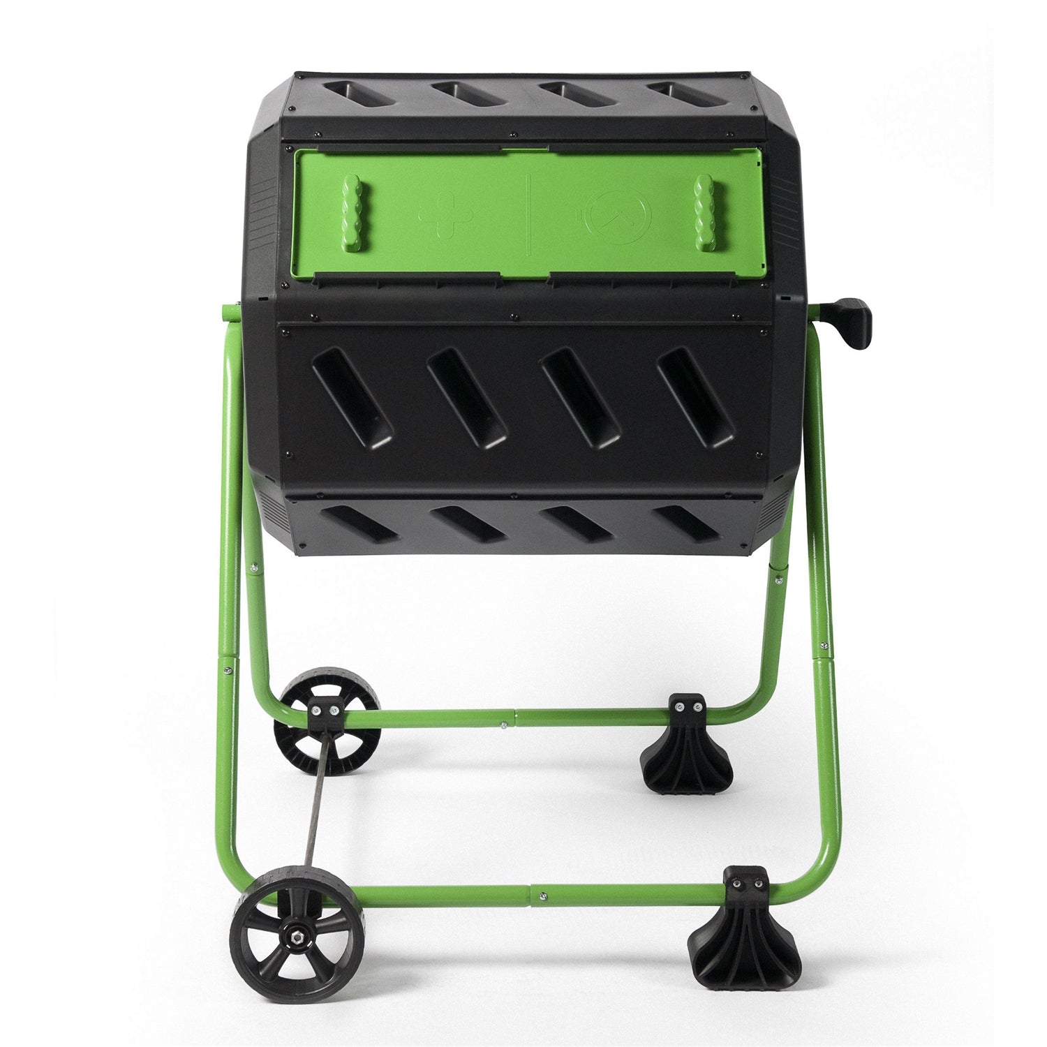 Tumbler 5-Cubic Ft Compost Bin for Home Composting with Heavy Duty Frame FastFurnishings