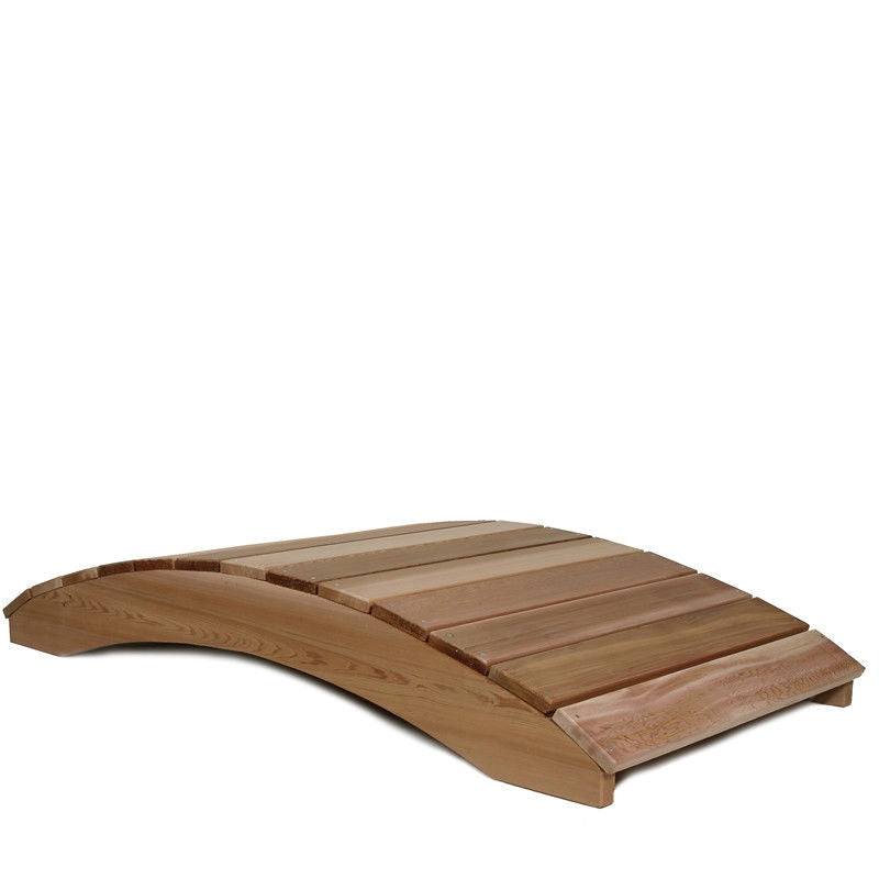 8-Ft Garden Bridge in Western Red Cedar - Natural Unstained Finish FastFurnishings