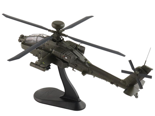 Boeing AH-64E Apache Echo Attack Helicopter "ZM714 Middle Wallop" (2022) British Army "Air Power Series" 1/72 Diecast Model by Hobby Master-1