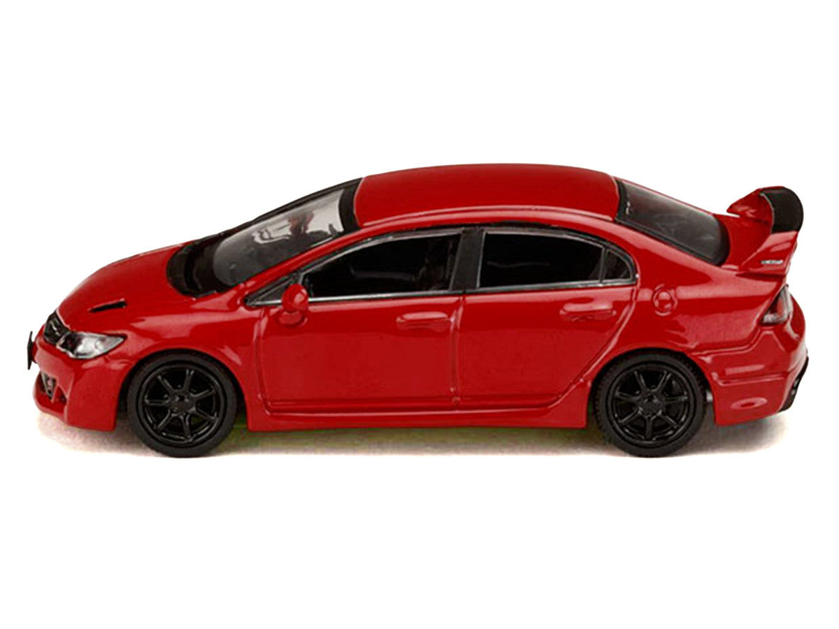 Honda Civic Mugen RR (FD2) RHD (Right Hand Drive) Milano Red "JDM64" Series 1/64 Diecast Model Car by Hobby Japan Hobby Japan