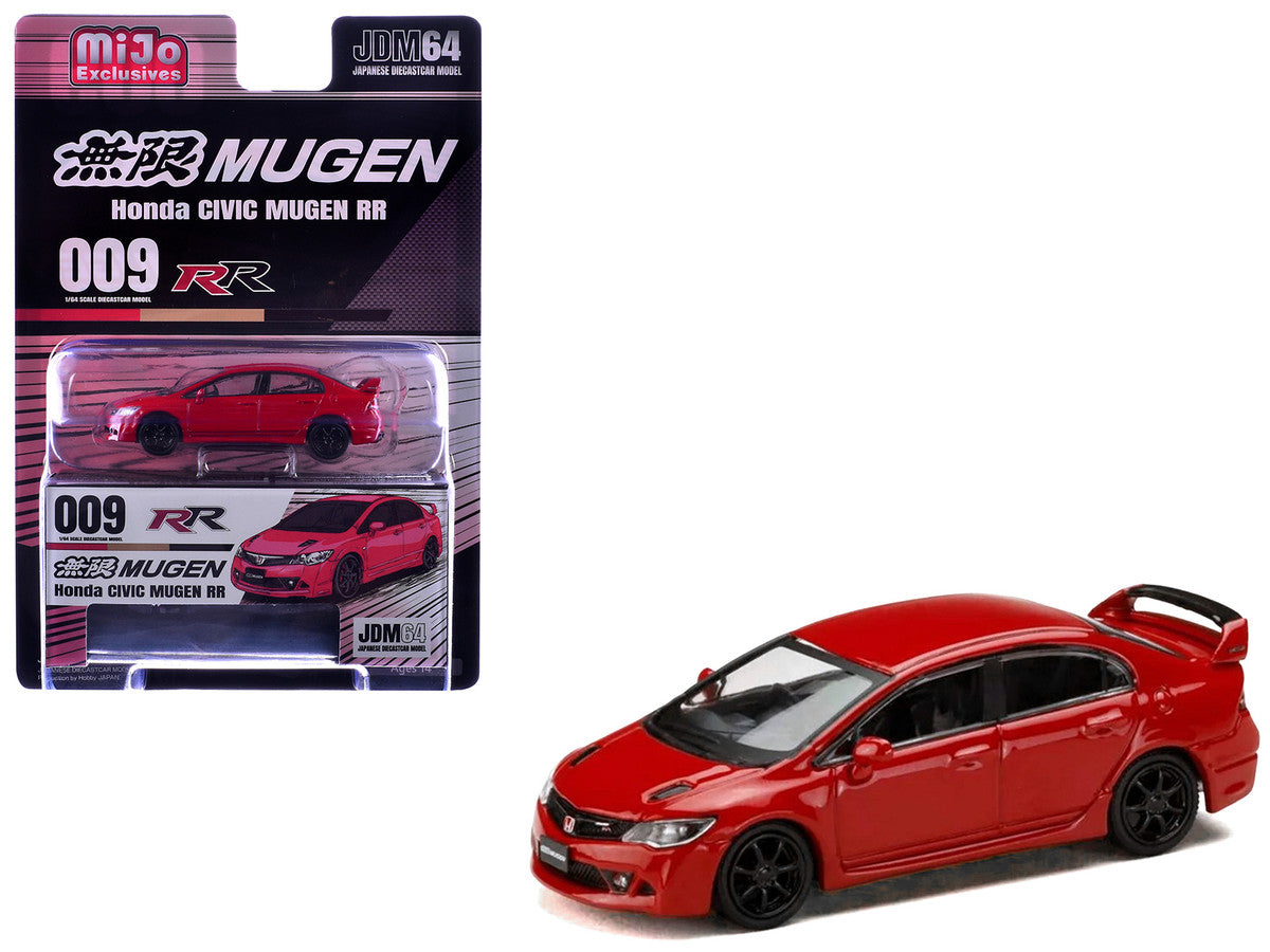 Honda Civic Mugen RR (FD2) RHD (Right Hand Drive) Milano Red "JDM64" Series 1/64 Diecast Model Car by Hobby Japan Hobby Japan