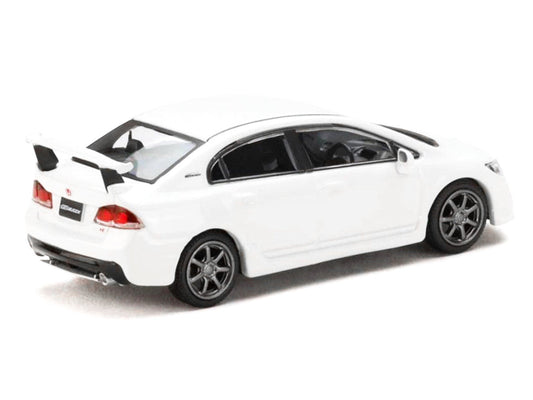 Honda Mugen Civic Type R (FD2) RHD (Right Hand Drive) Championship White "JDM64" Series 1/64 Diecast Model Car by Hobby Japan Hobby Japan