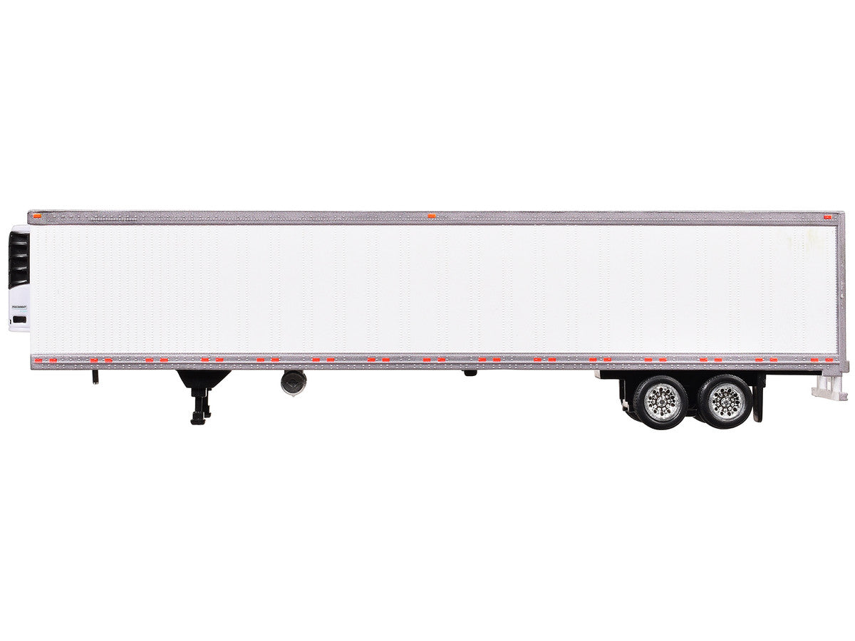 Box Trailer with Reefer White 1/87 (HO) Scale Plastic Model by HO Logistics-1