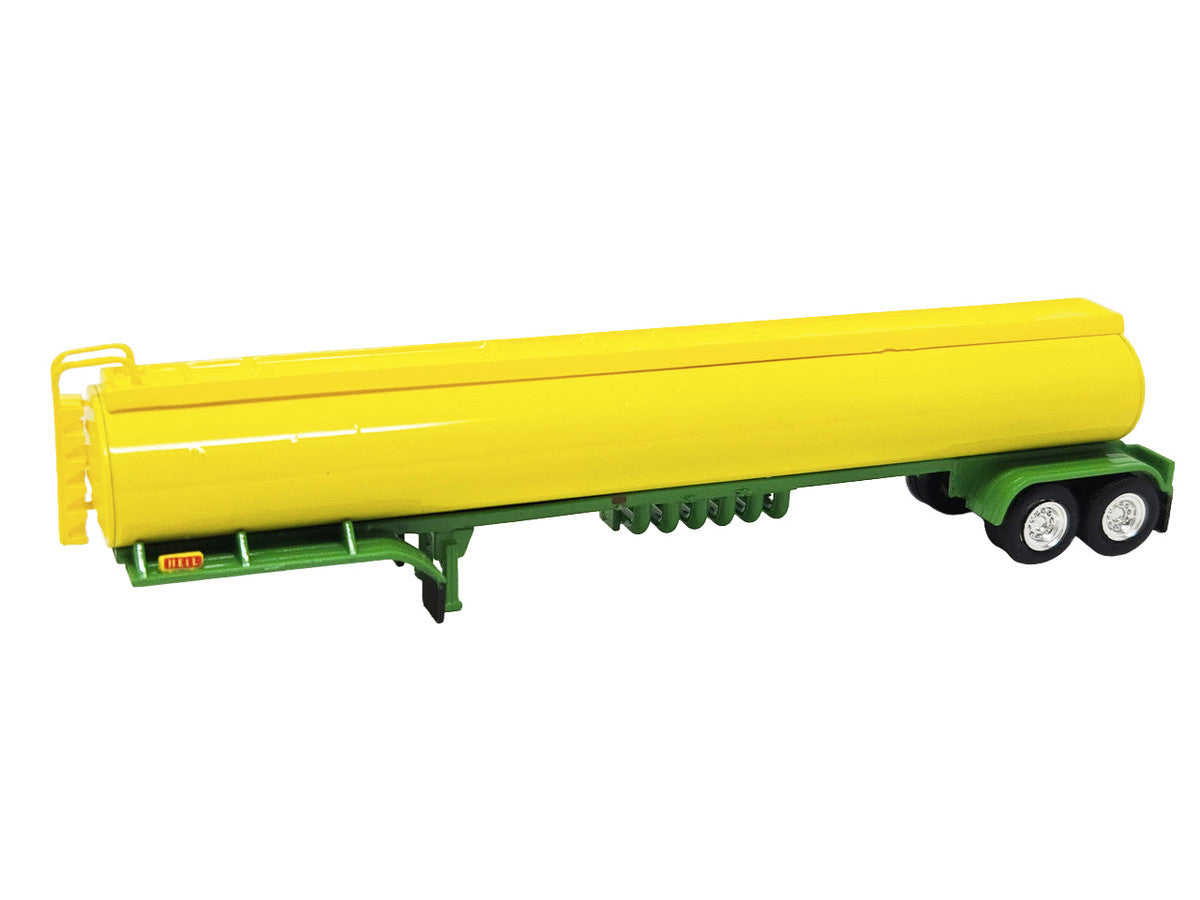 Tanker Trailer Yellow and Green 1/87 (HO) Scale Plastic Model by HO Logistics-1