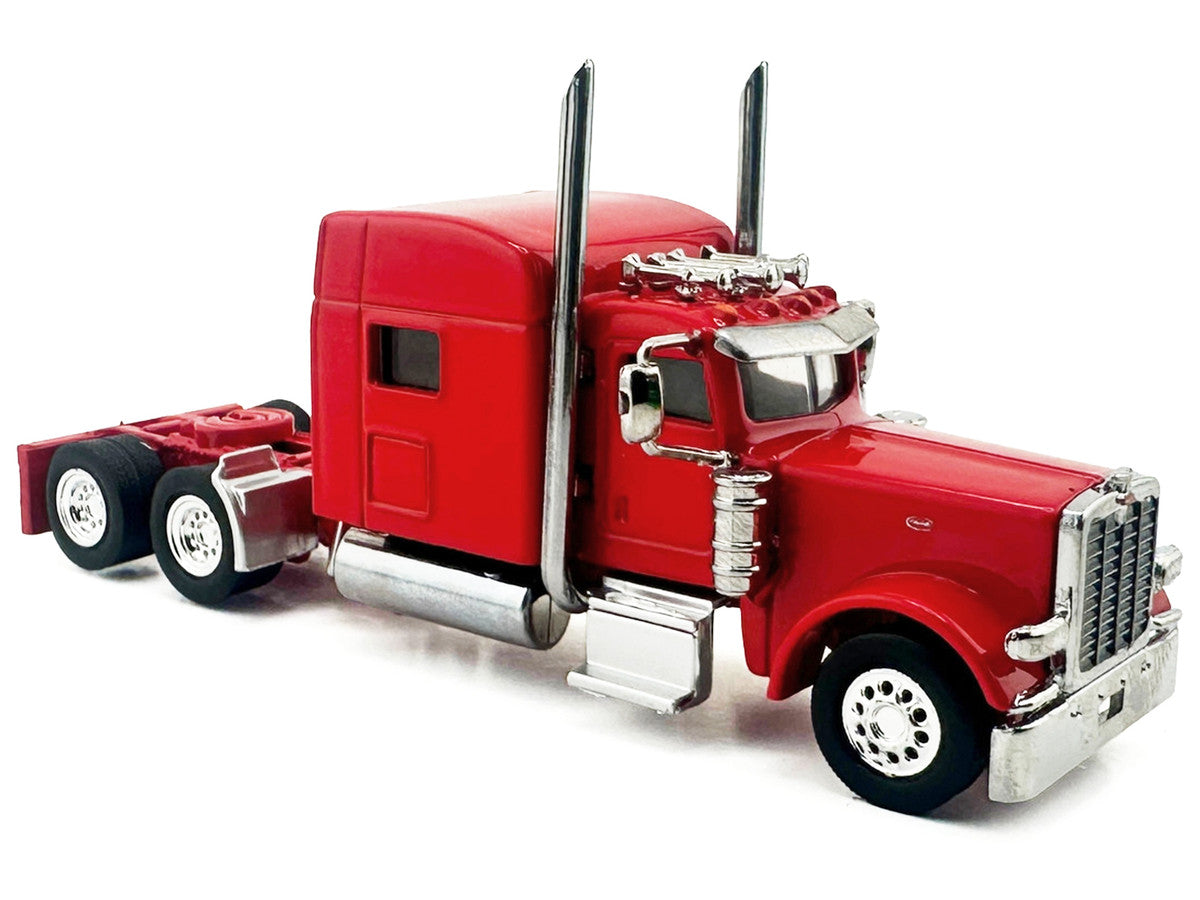 Peterbilt 389 Truck Tractor with Sleeper Cab Red 1/87 (HO) Scale Plastic Model Car by HO Logistics-2