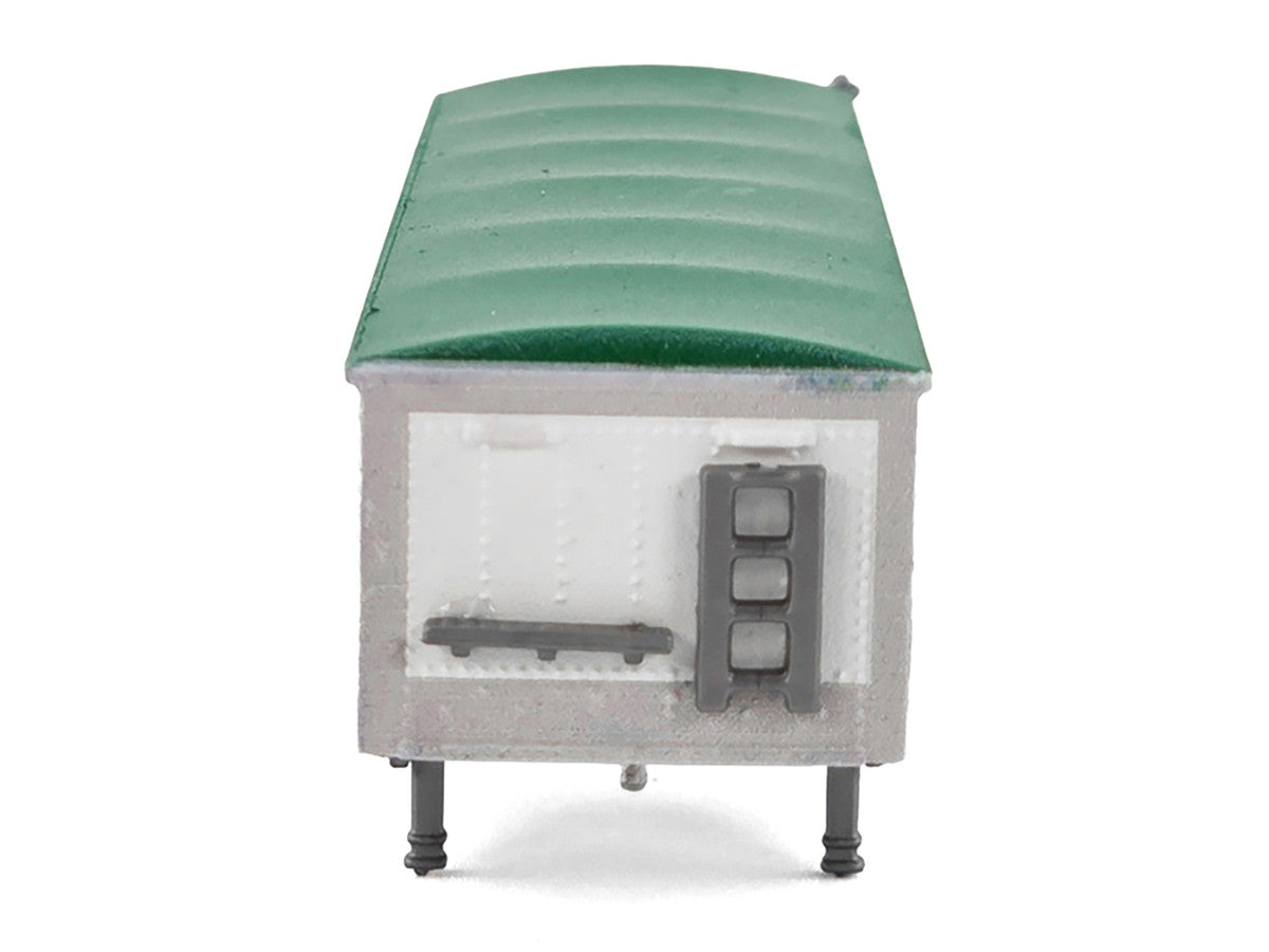 Covered Grain Trailer White with Green Tarp "Nutrena Feeds" 1/87 (HO) Plastic Model Car by HO Logistics HO Logistics Replicas