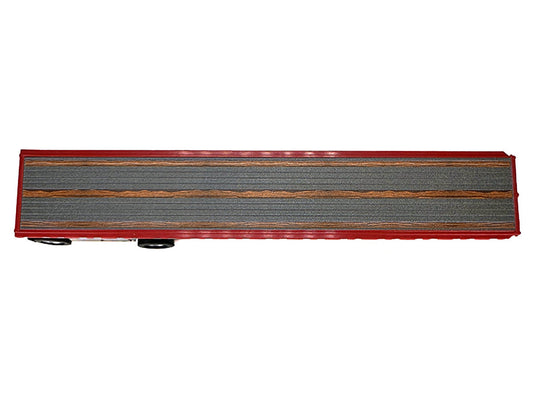 High Boy Spread Axle Flatbed Trailer Red 1/87 (HO) Plastic Model Car by HO Logistics HO Logistics Replicas