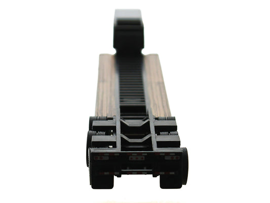 Low Boy Flatbed Trailer Black 1/87 (HO) Plastic Model Car by HO Logistics-0