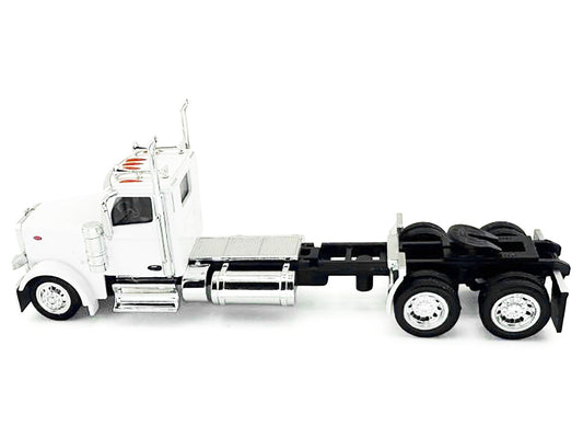 Peterbilt 589 2-Axel Day Cab White 1/87 (HO) Plastic Model Car by HO Logistics-1