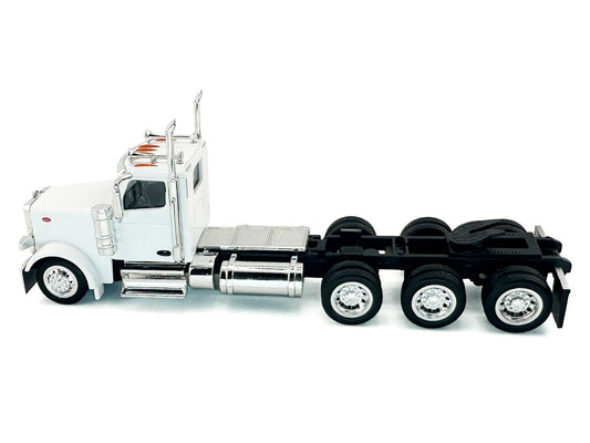 Peterbilt 589 3-Axel Day Cab White 1/87 (HO) Plastic Model Car by HO Logistics-0