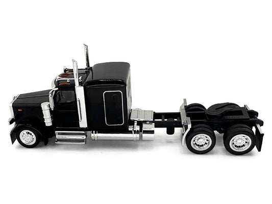 Peterbilt 589 Truck with 72 Inch Sleeper Black 1/87 (HO) Plastic Model Car by HO Logistics-0