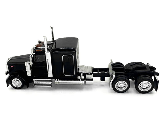 Peterbilt 589 Truck with 72 Inch Sleeper Black 1/87 (HO) Plastic Model Car by HO Logistics