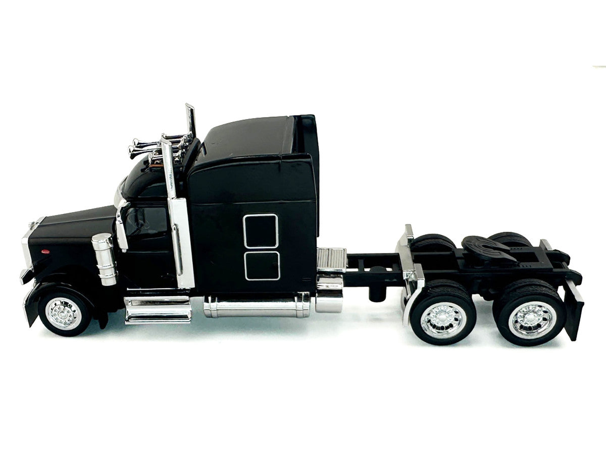 Peterbilt 589 with Stand Up Sleeper Cab Black 1/87 (HO) Plastic Model Car by HO Logistics-0