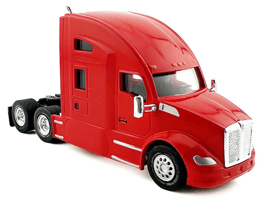Kenworth T680 Sleeper Cab Red 1/87 (HO) Plastic Model Car by HO Logistics-1