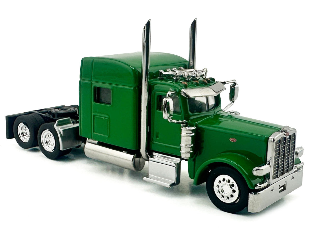 Kenworth W900L Truck Tractor with Sleeper Cab Green  1/87 (HO) Scale Plastic Model Car by HO Logistics-2