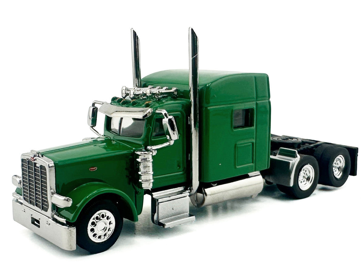 Kenworth W900L Truck Tractor with Sleeper Cab Green  1/87 (HO) Scale Plastic Model Car by HO Logistics-1