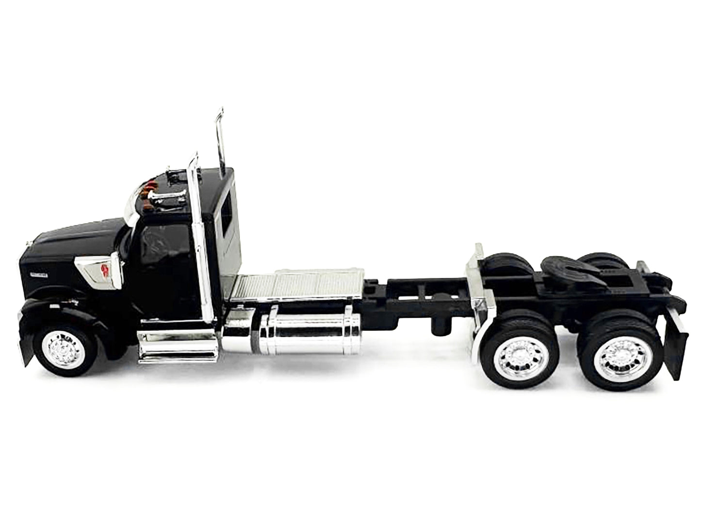 Kenworth W990 2-Axel Day Cab Black 1/87 (HO) Plastic Model Car by HO Logistics