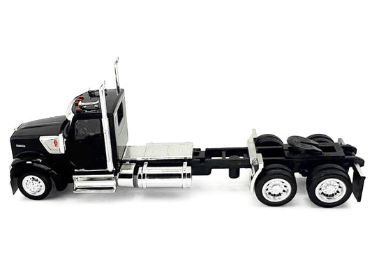 Kenworth W990 2-Axel Day Cab Black 1/87 (HO) Plastic Model Car by HO Logistics