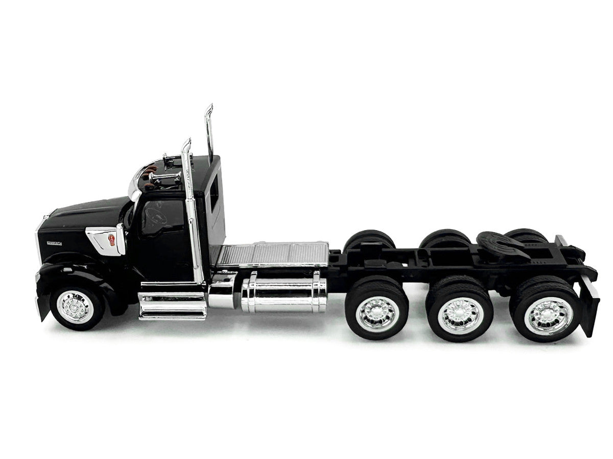Kenworth W990 3-Axel Day Cab Black 1/87 (HO) Plastic Model Car by HO Logistics-0