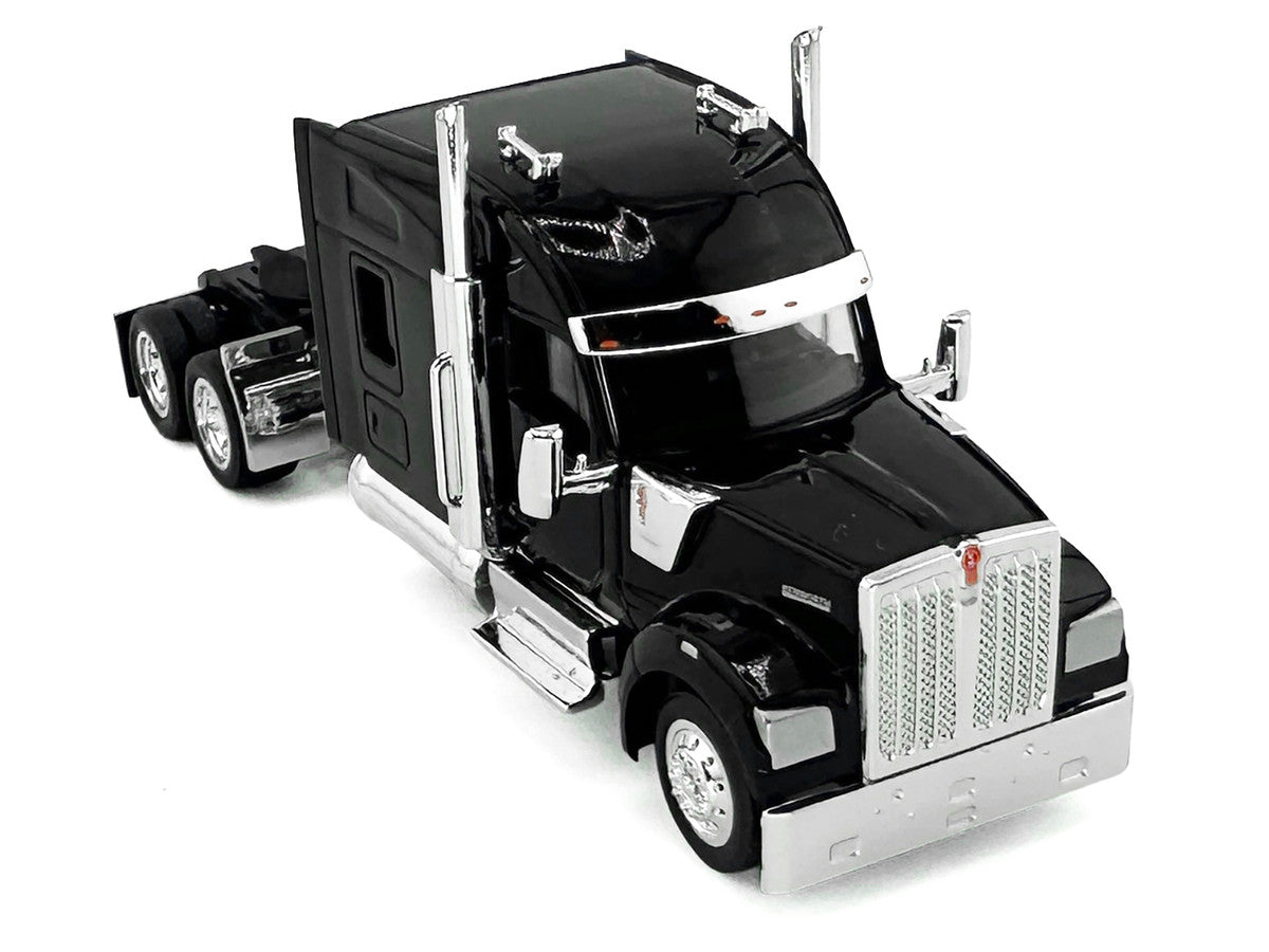 Kenworth W990 with Stand Up Sleeper Cab Black 1/87 (HO) Plastic Model Car by HO Logistics-1