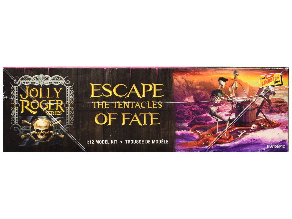 Skill 2 Model Kit Jolly Roger Series "Escape the Tentacles of Fate" Diorama Set 1/12 Scale Model by Lindberg Lindberg