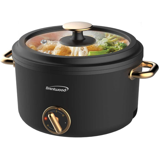 Brentwood 2.5 Liter Multi-Function Electric Hot Pot Cooker in Black W2B