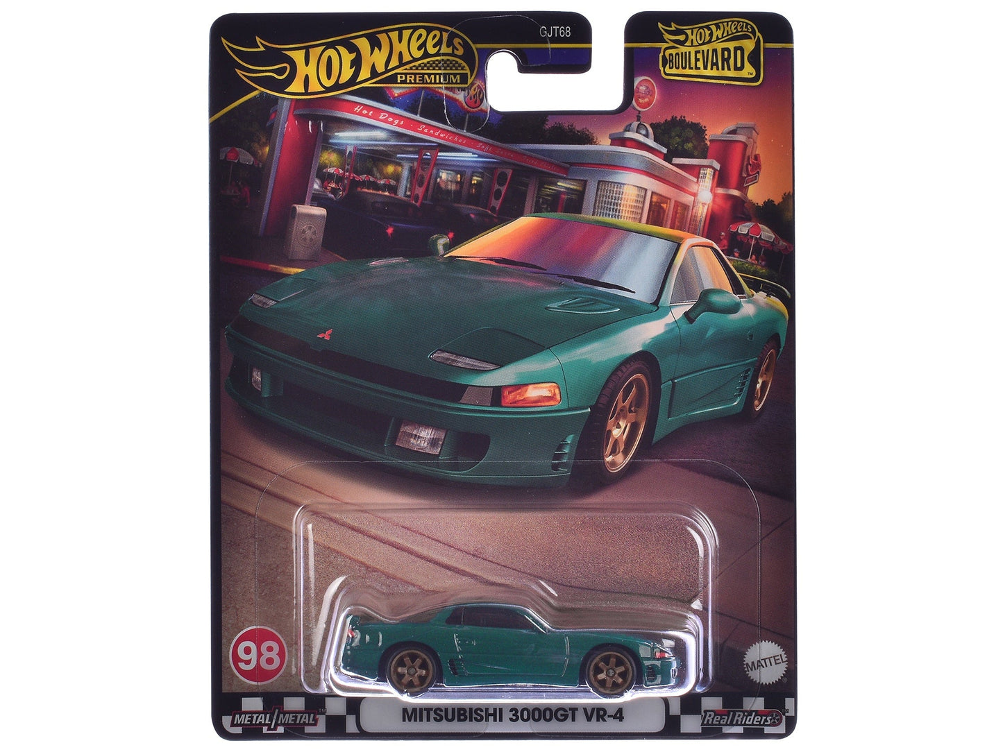 Mitsubishi 3000GT VR-4 Green Metallic "Boulevard" Series Diecast Model Car by Hot Wheels W2B