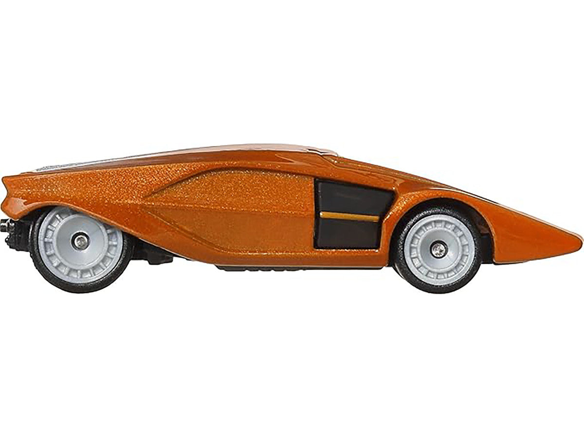 Lancia Stratos Zero Concept Car Orange Metallic "Hammer Drop" Series Diecast Model Car by Hot Wheels Hotwheels