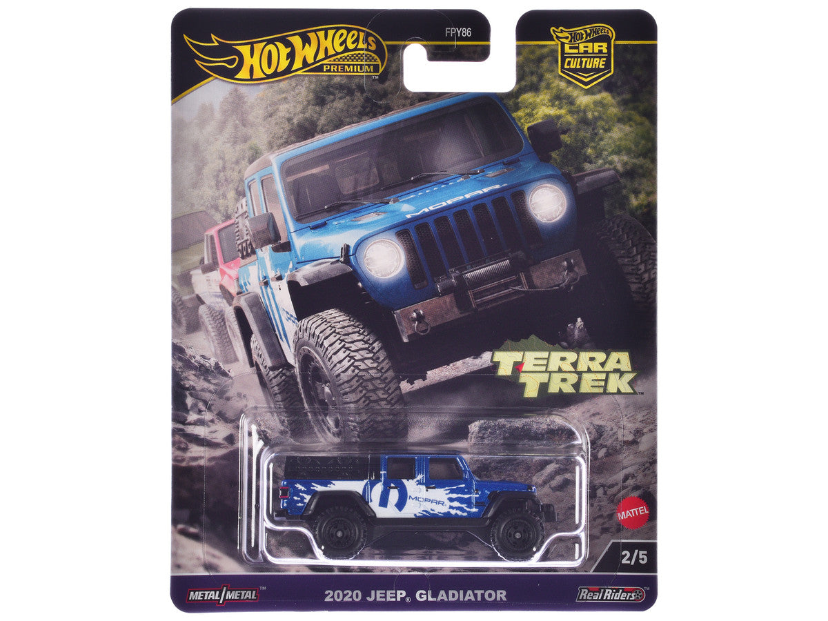 2020 Jeep Gladiator Pickup Truck Blue Metallic "MOPAR" "Terra Trek" Series Diecast Model Car by Hot Wheels Hotwheels