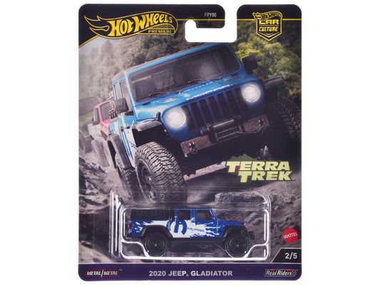 2020 Jeep Gladiator Pickup Truck Blue Metallic "MOPAR" "Terra Trek" Series Diecast Model Car by Hot Wheels Hotwheels