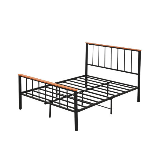 Bed Frame with Headboard and Footboard-Full Size W2B