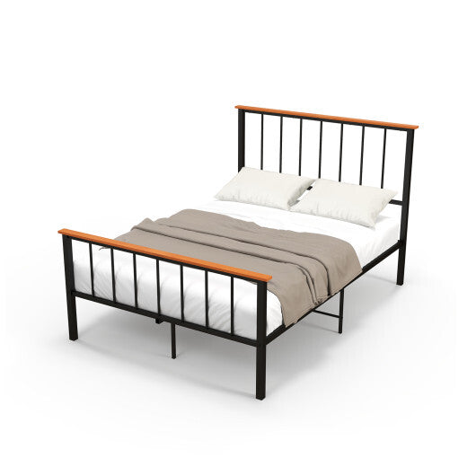 Bed Frame with Headboard and Footboard-Full Size W2B