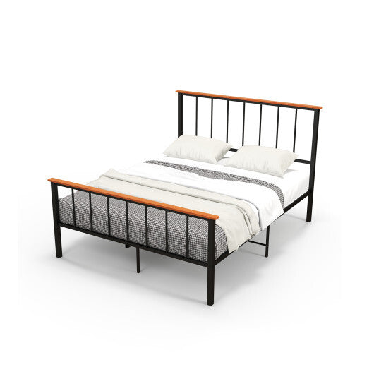 Bed Frame with Headboard and Footboard-Full Size W2B
