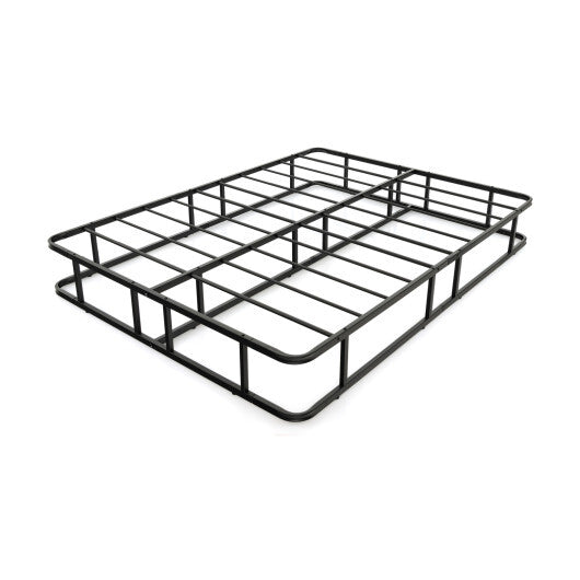 Queen Size Bed Frame with Metal Slat Support W2B